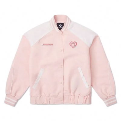 Converse Vday Bomber 女款 粉色 情人節 休閒 心型 外套 10026907-A02