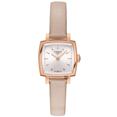 TISSOT 天梭 官方授權 LOVELY SQUARE 動人心弦女錶 迎春好禮-20mm T0581093603100