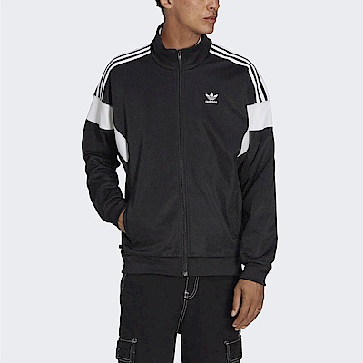 Adidas Cutline TT [HS2064] 男 立領 外套 運動 休閒 棉質 舒適 穿搭 三葉草 愛迪達 黑