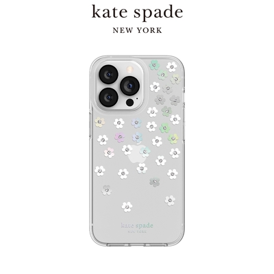【kate spade】iPhone 14系列 精品手機殼 幻彩小花