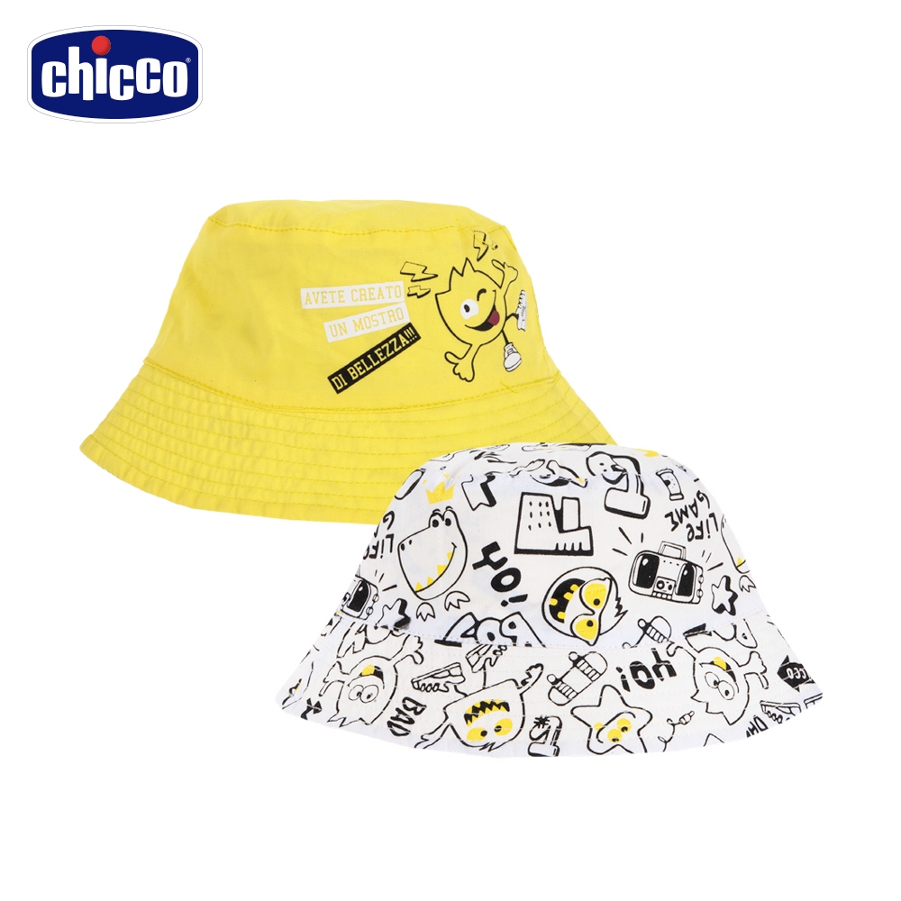 chicco-To Be BB-怪獸滿底印花雙面帽