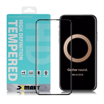 Xmart for iPhone11 Pro Max / iPhone Xs Max 高透光2.5D滿版玻璃貼- 黑2張