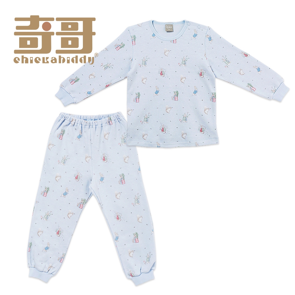 奇哥 比得兔 童話比得側開套裝/睡衣/居家服-三段天絲棉布 (1歲)