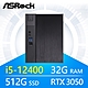 華擎系列【小戰神17】i5-12400六核 RTX3050 小型電腦(32G/512G SSD)《Meet B660》 product thumbnail 1