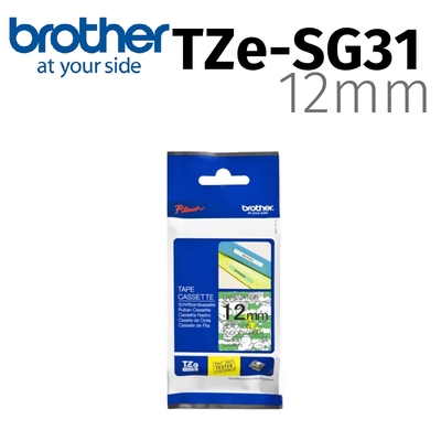 brother TZe-SG31 卡護貝標籤帶 ( 12mm 綠色SNOOPY )