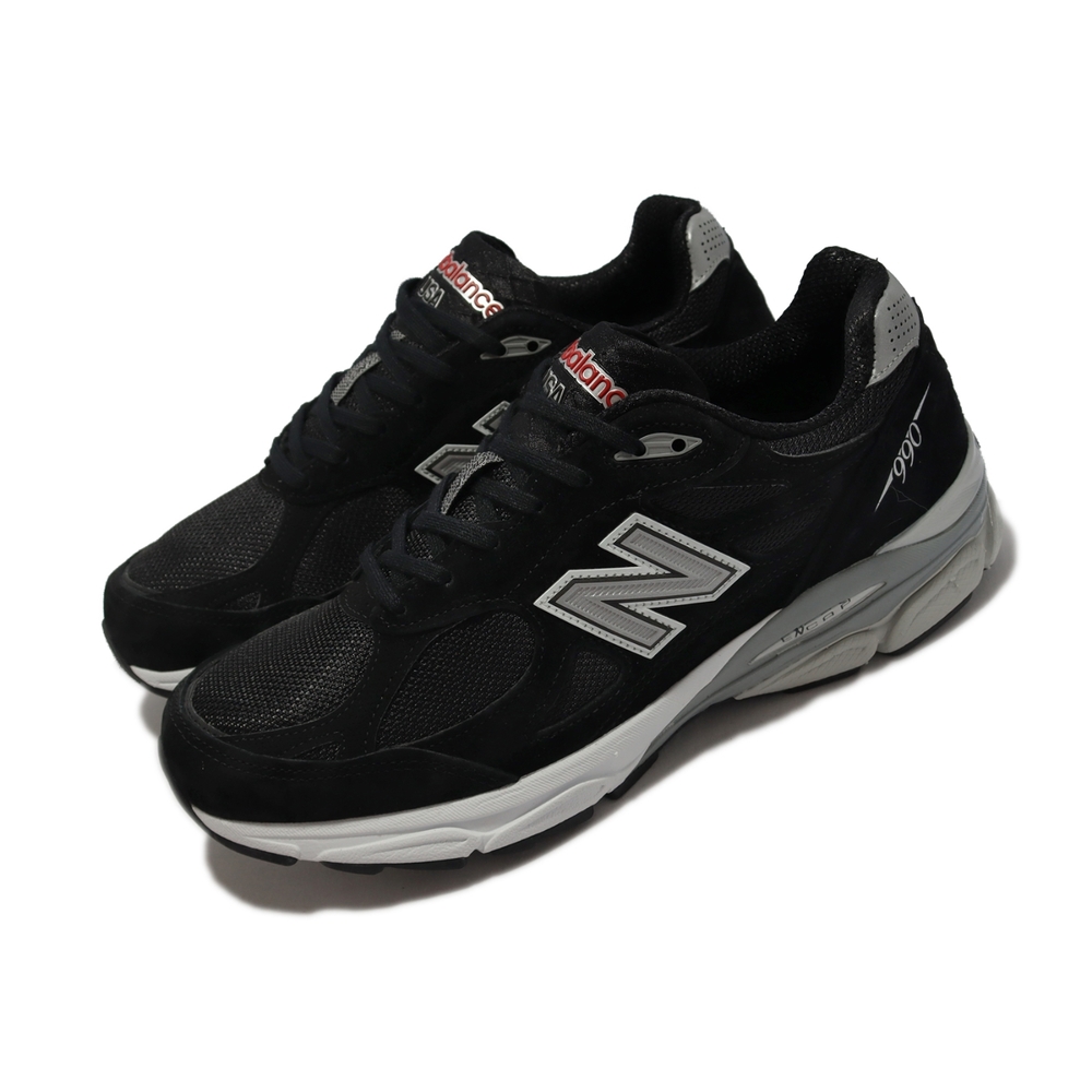 New Balance 休閒鞋990 V3 男鞋美製黑銀反光USA 麂皮NB 余文樂M990BS3D