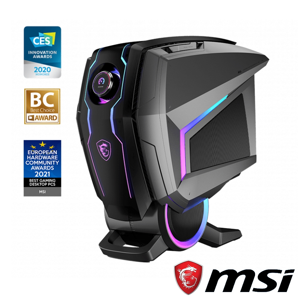 MSI微星 Aegis Ti5 12VTJ-005TW 3090獨顯電競桌上型電腦(i9-12900K/128G/3T+2T SSD/RTX3090-24G/W11Pro)