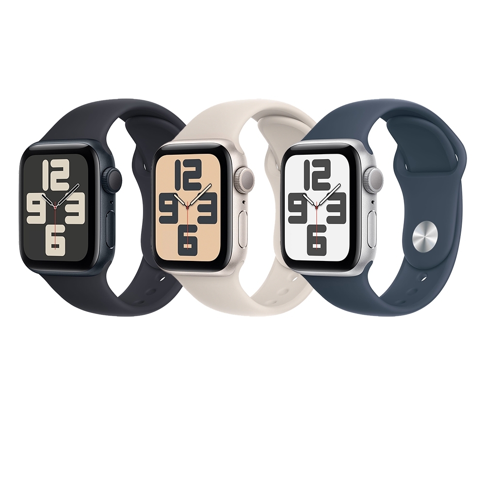 Apple Watch SE GPS 44mm 鋁金屬錶殼配運動錶帶(M/L)