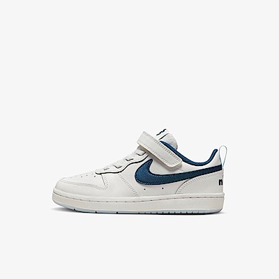 Nike Court Borough Low 2 SE PSV [DQ5980-100] 中童 休閒鞋 運動 魔鬼氈 白