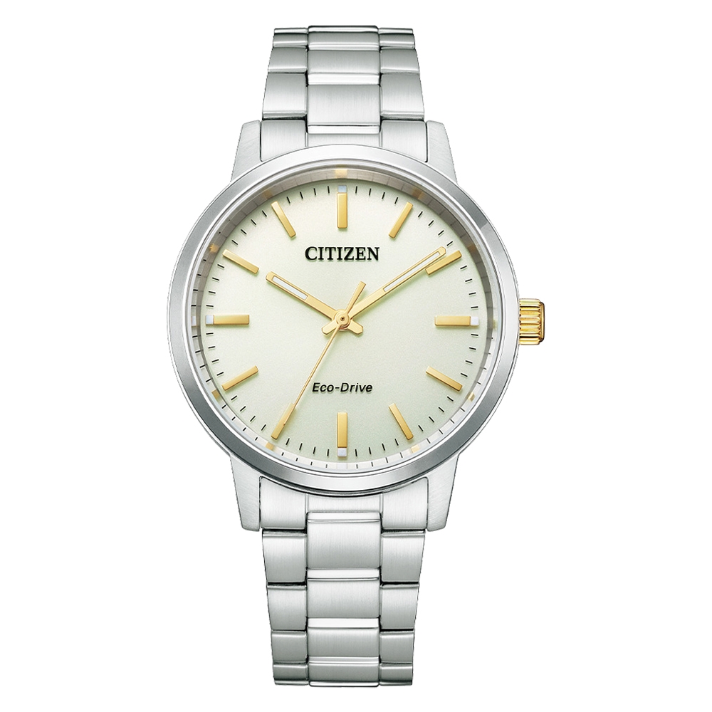 CITIZEN Eco-Drive 極簡風格時尚男錶-銀X金-BJ6541-58P-38mm