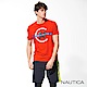 Nautica COMPETITION系列修身彈性短袖T恤-橘紅 product thumbnail 1