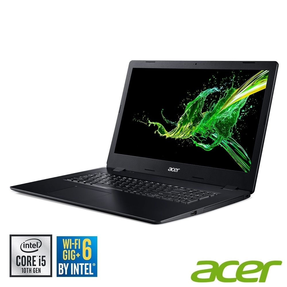 Acer A317-52-5767 17吋筆電(i5-1035G1/4G/256G SSD+1T/Aspire 3/黑)Acer Aspire 系列