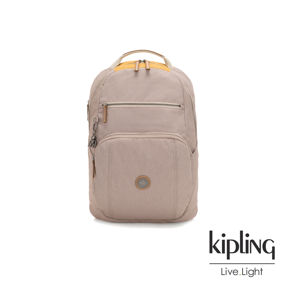 Kipling 邊緣地帶秋日活潑撞色前後雙層收納後背包-TROY-EDGELAND系列