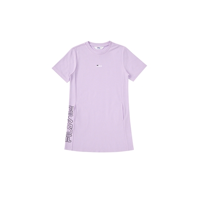 FILA KIDS 女童針織洋裝-淺紫 5DRX-4407-PL