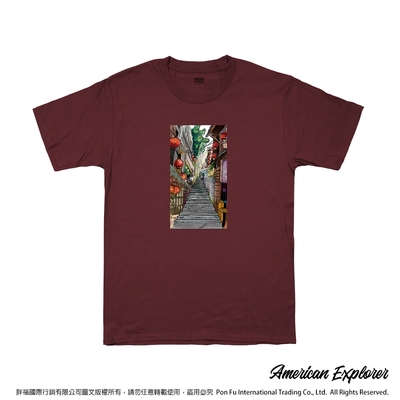 American Explorer 美國探險家 印花T恤(客製商品無法退換) 圓領 美國棉 T-Shirt 獨家設計款 棉質 短袖 - 九份