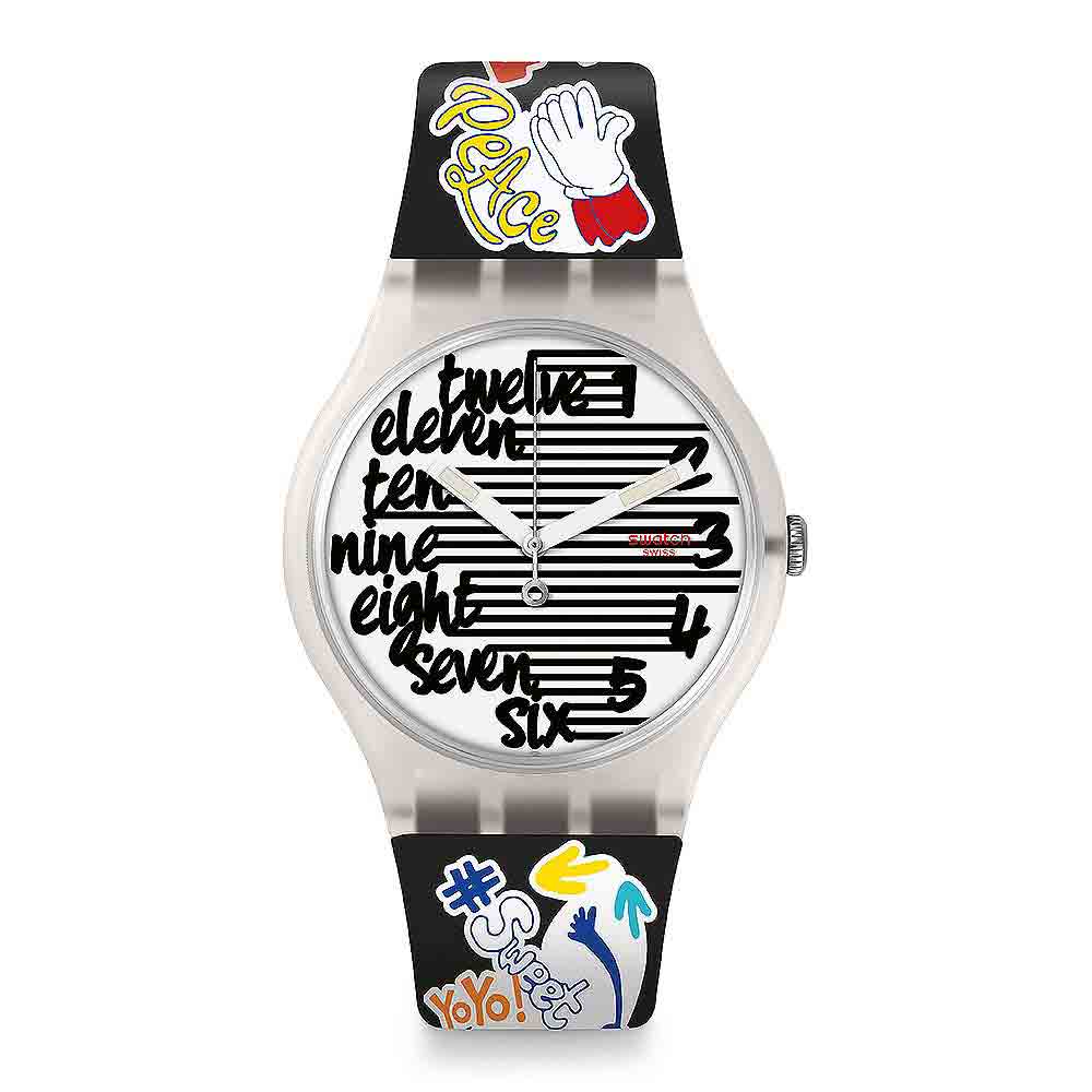 Swatch THINK FUN系列 STREETY 街頭時尚手錶