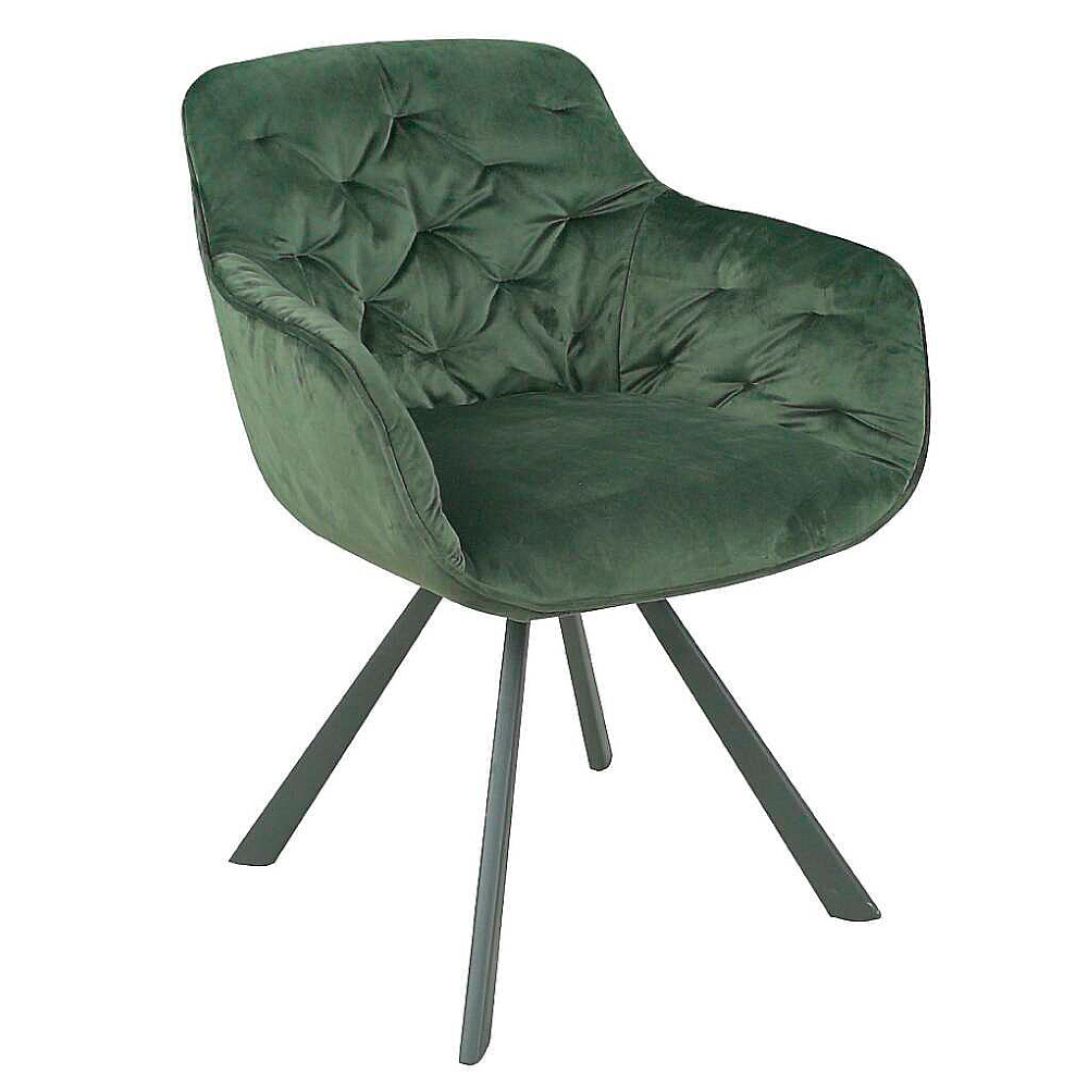 AS-Page藝綠色布餐椅-59x59x80cm