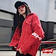 Levis 牛仔外套 女裝 寬鬆版型 Lazy Tab Logo袖條 紅丹寧 product thumbnail 1