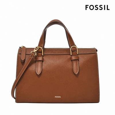 FOSSIL Tessa 真皮兩用方包-棕色 SHB3171210