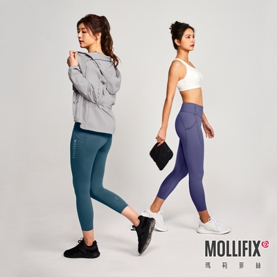 Mollifix 瑪莉菲絲 輕量收腰防曬可收納外套 (淺銀灰)