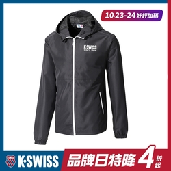 K-SWISS Color Zip Jacket防風外套-女-黑