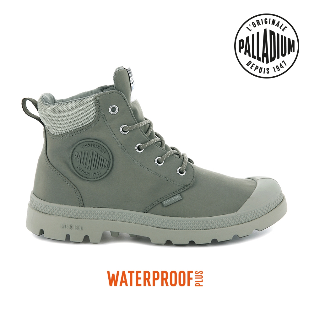 PALLADIUM Pampa Lite+ Cuff WP輕量防水靴-中性-亞麻綠