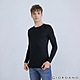 GIORDANO 男裝G-Warmer彈力圓領極暖衣 - 02 標誌黑 product thumbnail 1