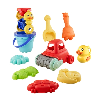 colorland兒童軟膠10件玩沙祖 海邊戲水玩具 沙灘挖沙玩具