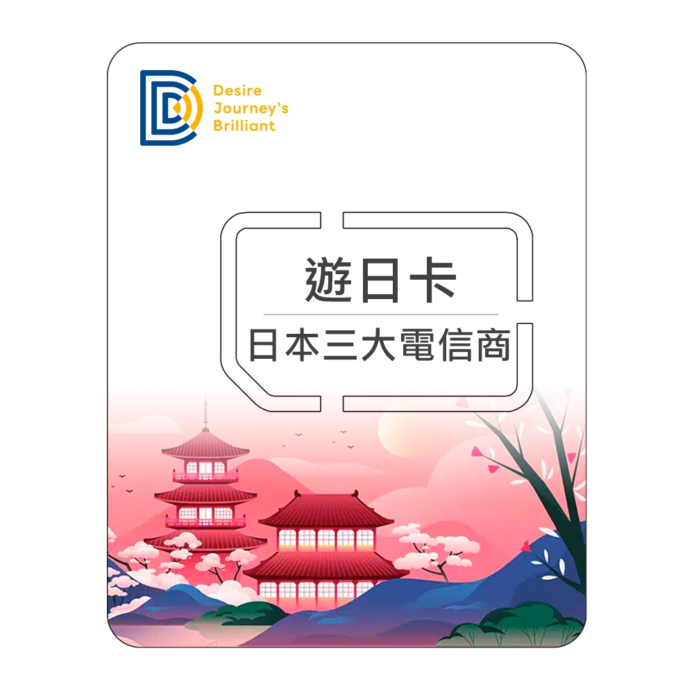 DJB_遊日卡 日本5天每天2GB流量高速上網卡