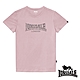 【LONSDALE 英國小獅】極簡植絨LOGO短袖T恤-櫻花粉LT003 product thumbnail 1