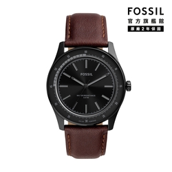 FOSSIL Sullivan 低調簡約太陽能手錶 咖啡色真皮錶帶 44MM BQ2666
