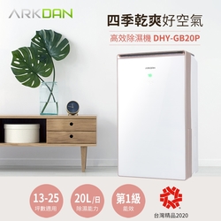 ARKDAN 20L一級能效鏡面高效除濕機 DHY-GB20P