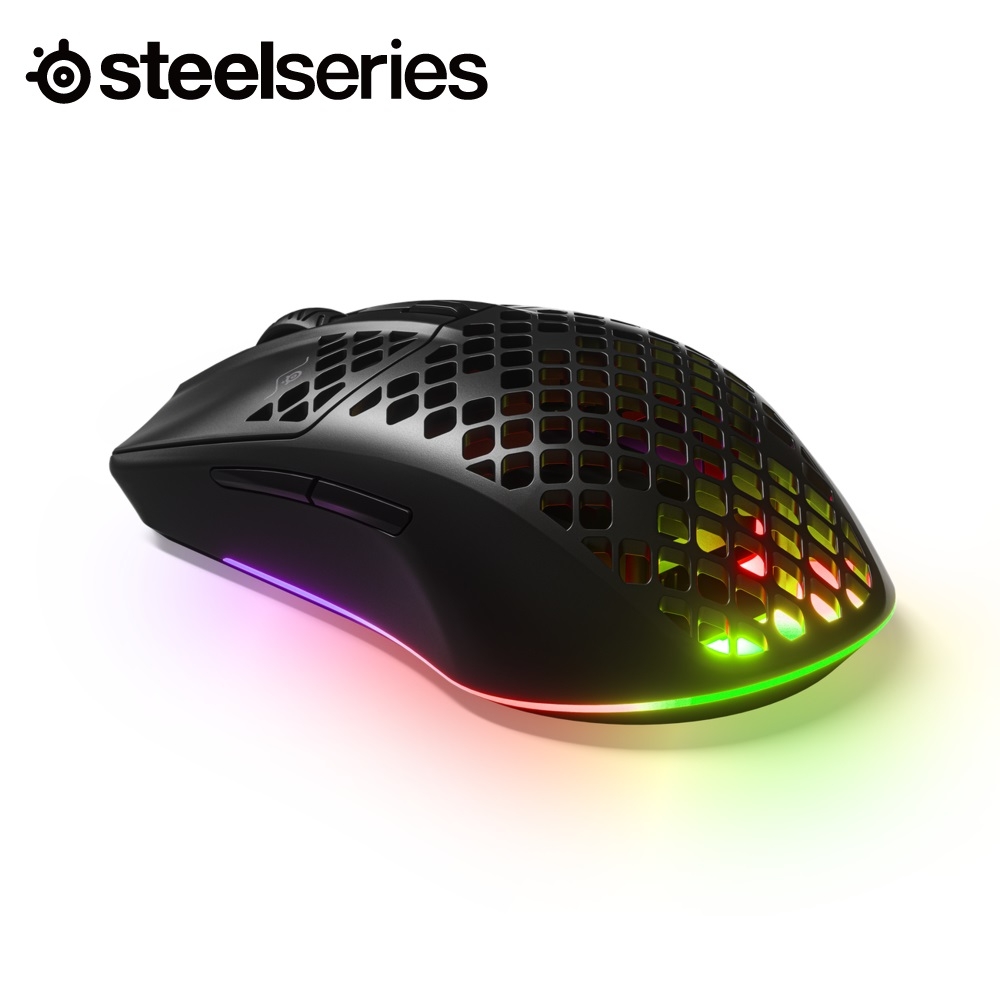 SteelSeries 賽睿 Aerox 3 Wireless (2022) Onyx電競滑鼠-黑