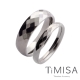 TiMISA《格緻真愛(寬+細銀)》純鈦對戒 product thumbnail 1