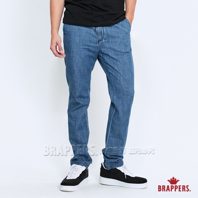 BRAPPERS 男款 HF-Boy Friend系列-鬆緊帶直筒褲-藍