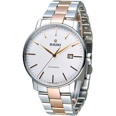 RADO 雷達錶 官方授權(R02) Coupole 系列經典時尚機械腕錶-雙色/41mm