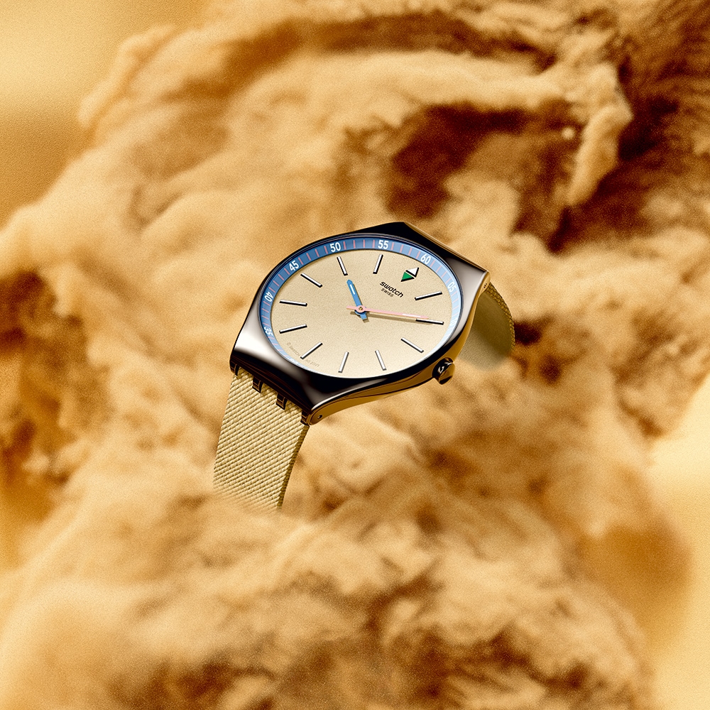 Swatch Skin Irony 超薄金屬系列手錶 SUNBAKED SANDSTONE 礫岩 (38mm) 男錶 女錶 手錶 瑞士錶 錶