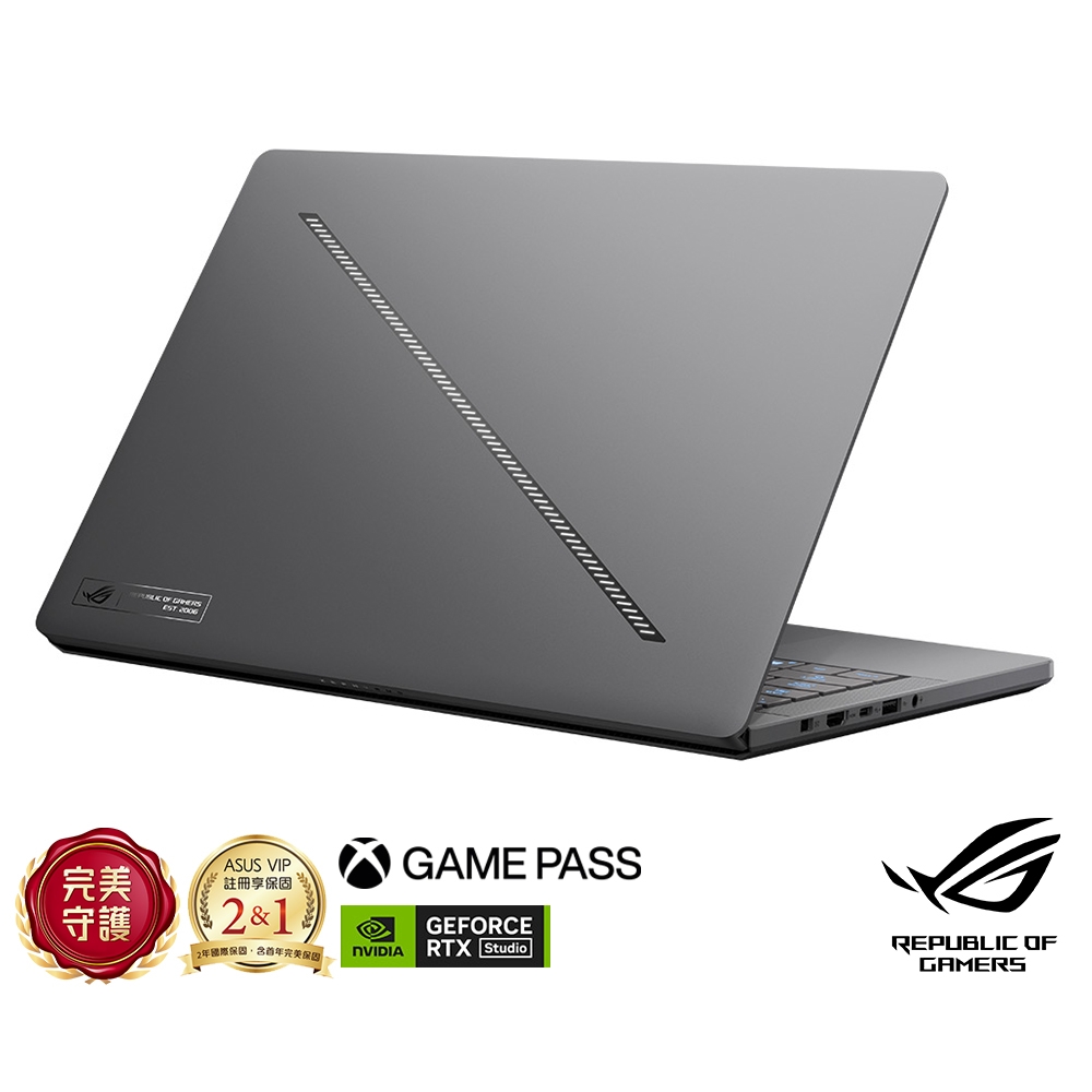 ASUS GA403UV 14吋3K電競筆電 (R9-8945HS/RTX4060/32G/1TB SSD/日蝕灰/有燈版/ROG Zephyrus G14)