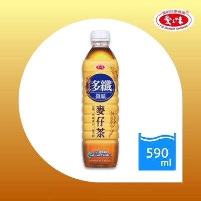 【愛之味】多纖微礦麥仔茶590ml(24入/箱)