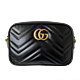 GUCCI GG Marmont Mini 迷你 皮革 山形紋 肩背包 斜背包 相機包 黑色 18公分 448065 product thumbnail 1