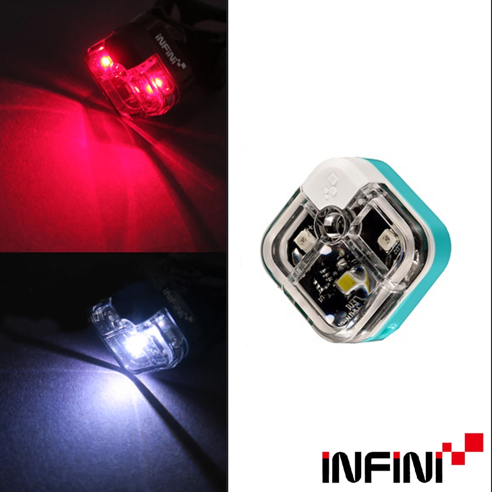 【INFINI】ARIA I-220W 多用途LED前後共用警示燈 前燈後燈/台灣製-藍色