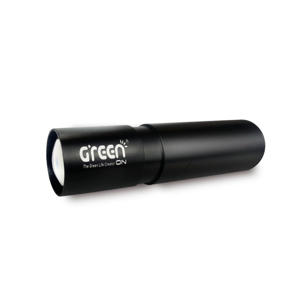 【GREENON】 迷你強光USB變焦手電筒(GU02) USB充電式 口袋型手電筒
