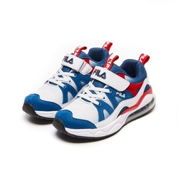 FILA KIDS 大童氣墊慢跑鞋-藍白紅 3-J819V-123