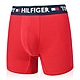 Tommy Hilfiger Bold Cotton 男內褲 棉質高彈性合身平口褲/Tommy四角褲-藍帶紅 product thumbnail 1