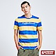 5th STREET 休閒寬條紋LOGO短袖T恤-男-藍黃條 product thumbnail 1