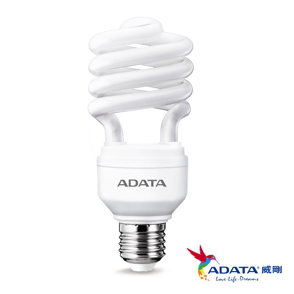 【ADATA威剛】 23W LED 省電燈泡 螺旋燈泡(白/黃光)