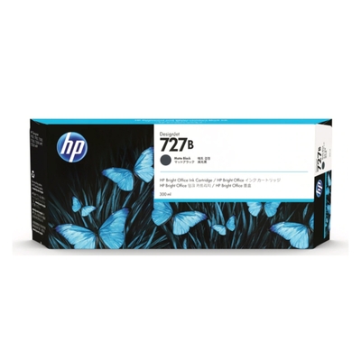 HP 727B / 3WX19A 消光黑 原廠墨水匣(300ml) 適用DesignJet T920/T1500/T2500 Series