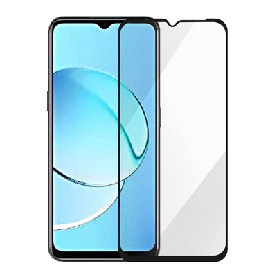 Metal-Slim Realme 10T 5G 全膠滿版9H鋼化玻璃貼-晶鑽黑