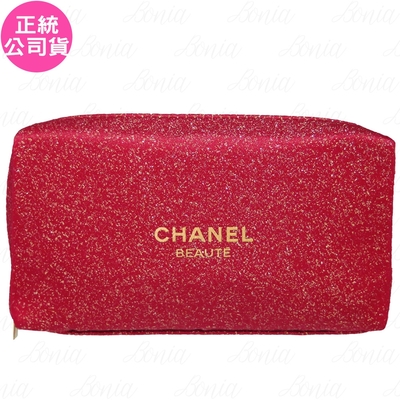 CHANEL 香奈兒 璀璨紅色化妝包(公司貨)