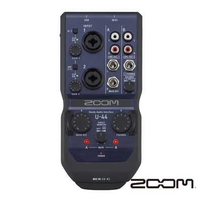 ZOOM U-44 行動錄音介面 公司貨